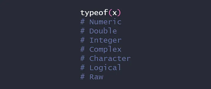 Data Types in R