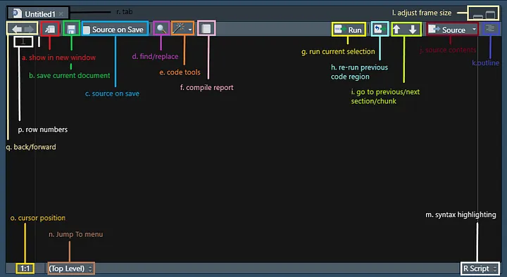 R Studio Source Pane